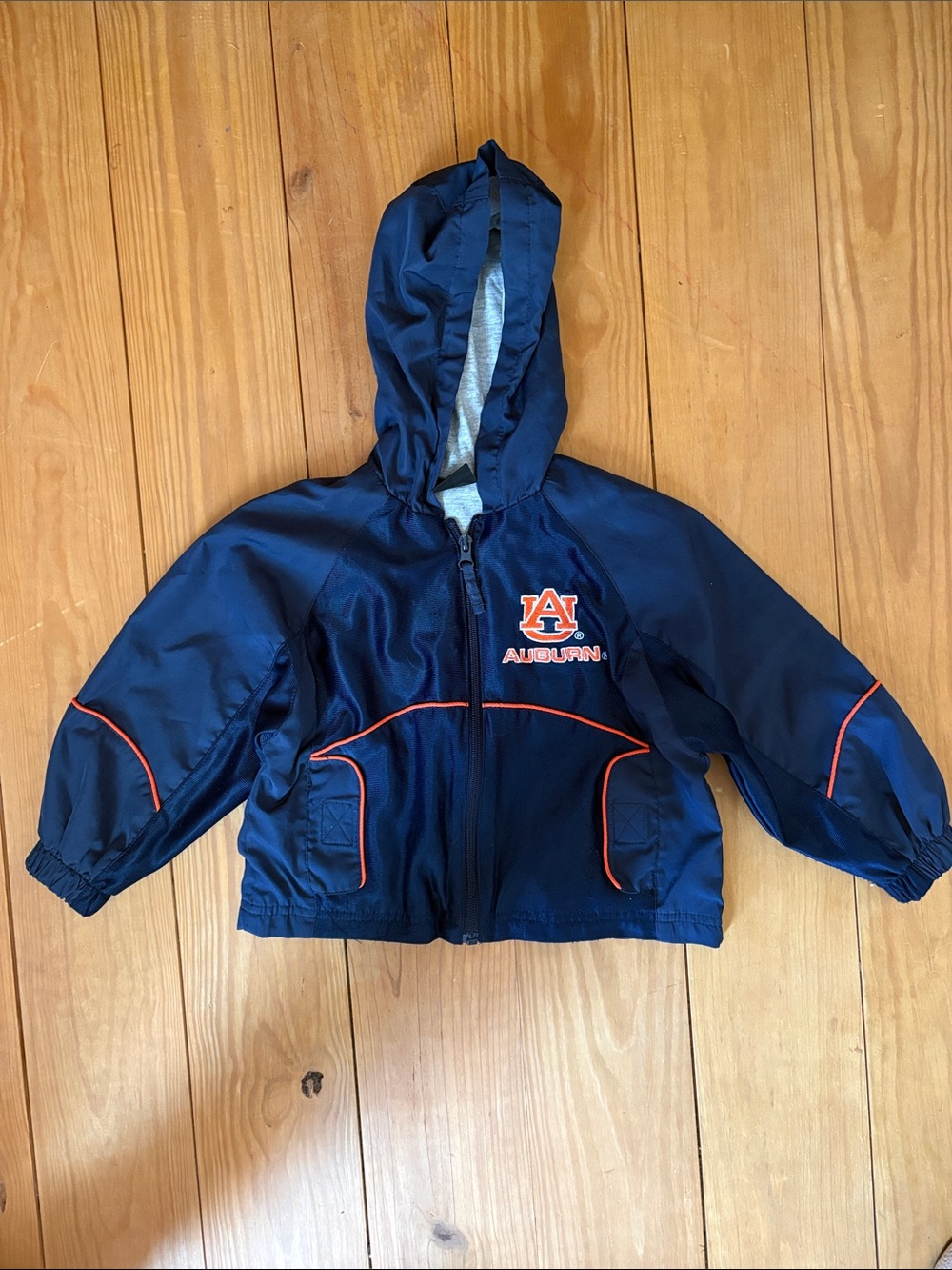 Toddler Auburn logo - Hooded Windbreaker Jacket